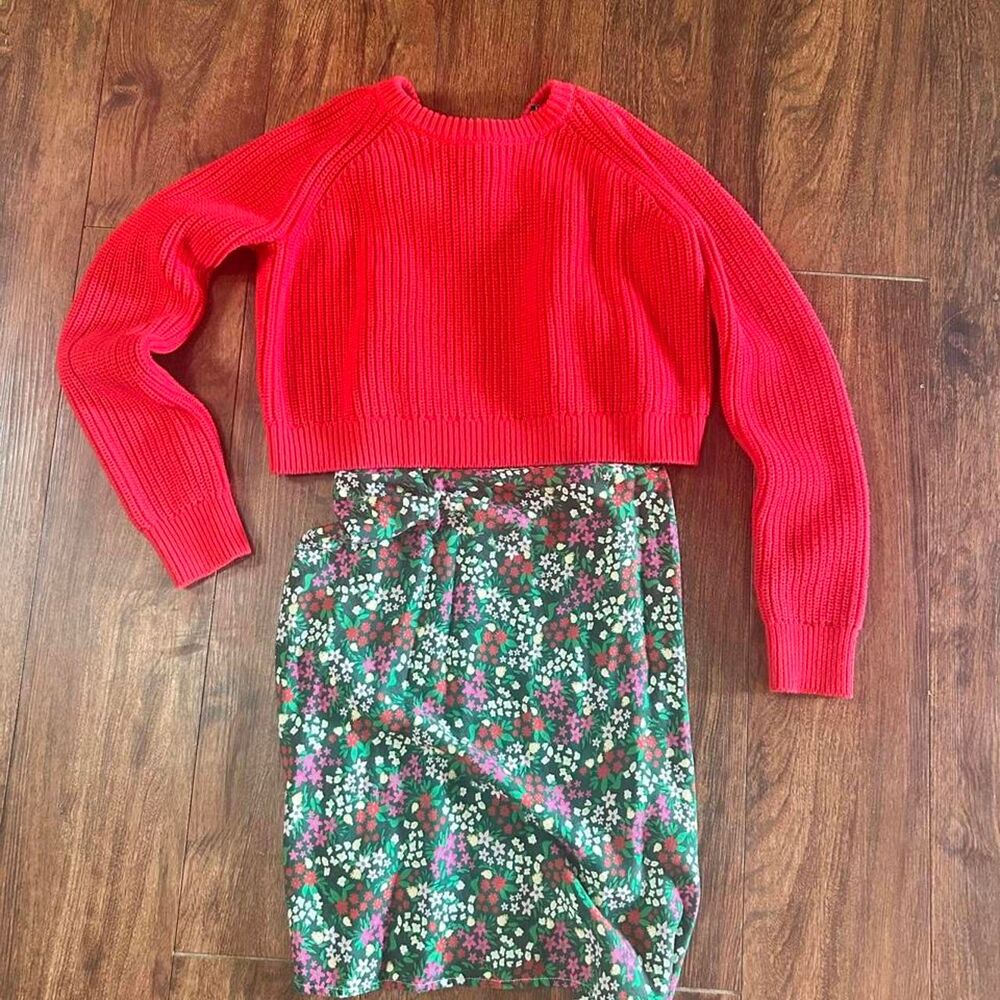 Girls Large Sweater and Dress Crown & Ivy Kids Two-Piece Outfit